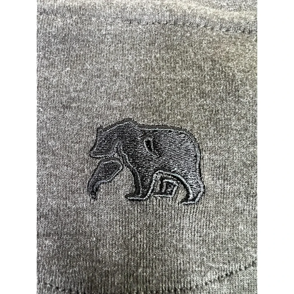 The Normal Brand Sweatshirt Mens 3XL Gray Puremeso Henley Mock‎ Neck Pullover